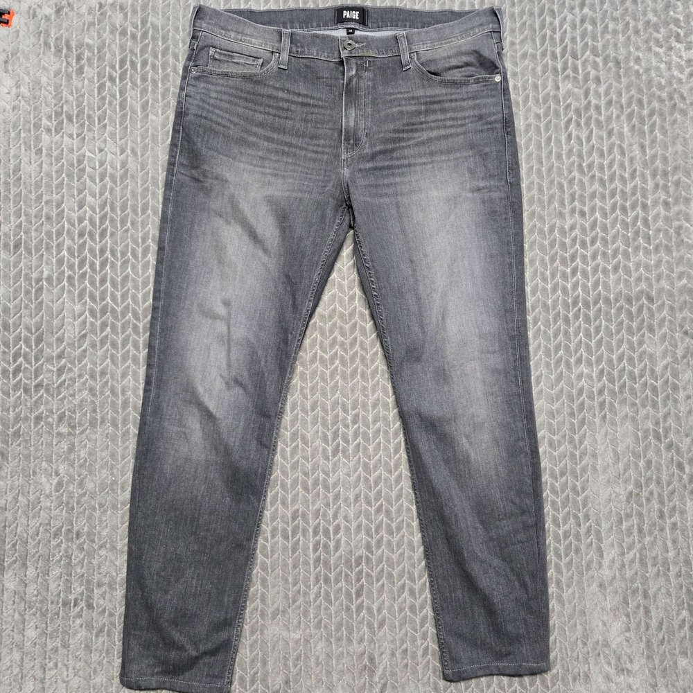 Paige Lennox Slim Fit Jeans Mens 36x30 Truxton Grey M653743-C703 Transcend Denim